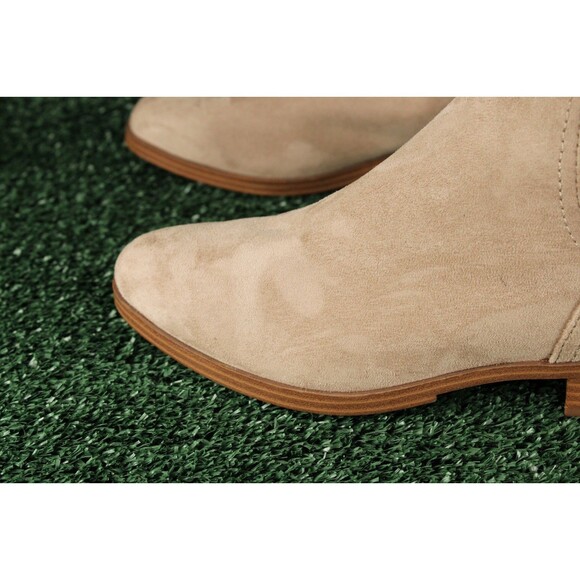 Splendid Anie Tilia Ermine Chelsea Leather Suede Beige Boots Pull On Size 8 - Picture 14 of 16